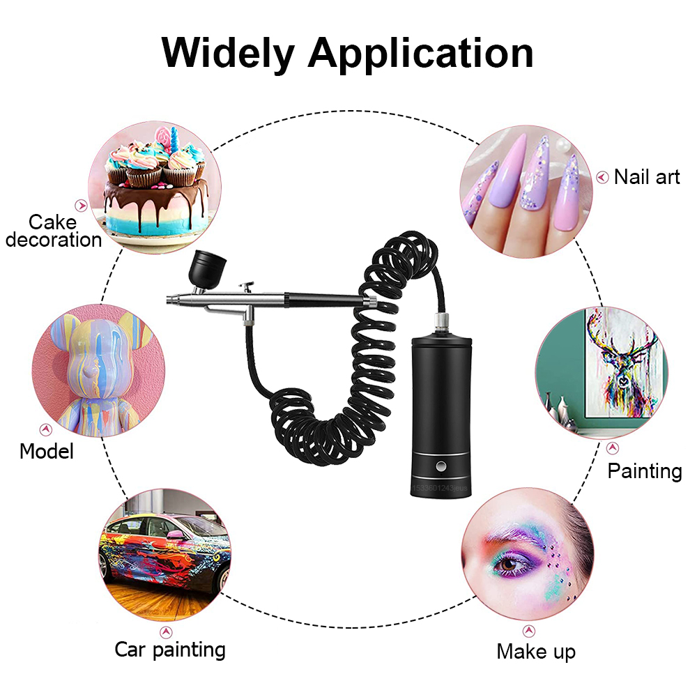 Airbrush Nail With Compressor  - Airbrush Kit With Mini Compressor recension och pris