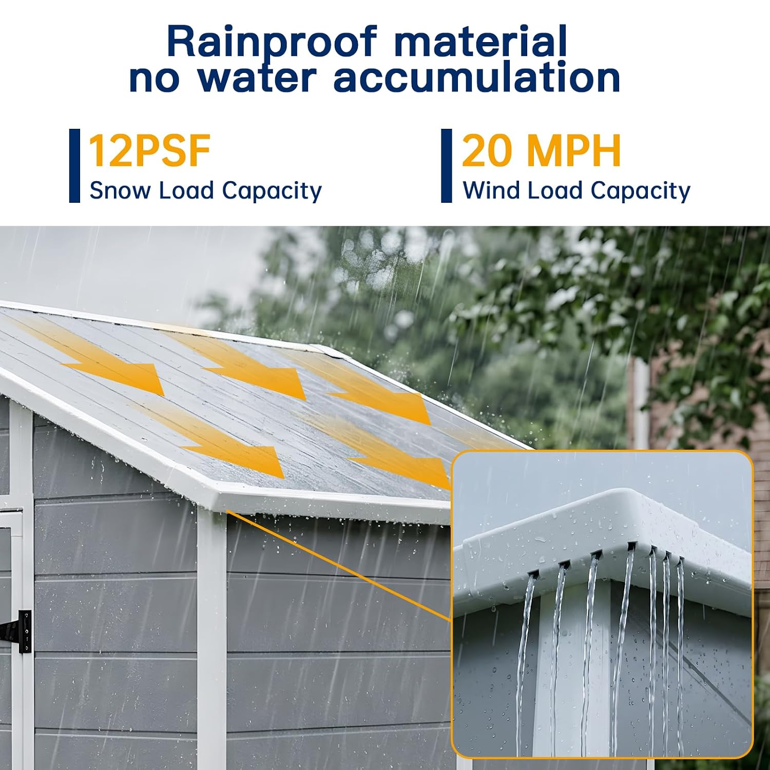 8×6 FT Outdoor Storage Shed wi - Garden Tools recension och pris