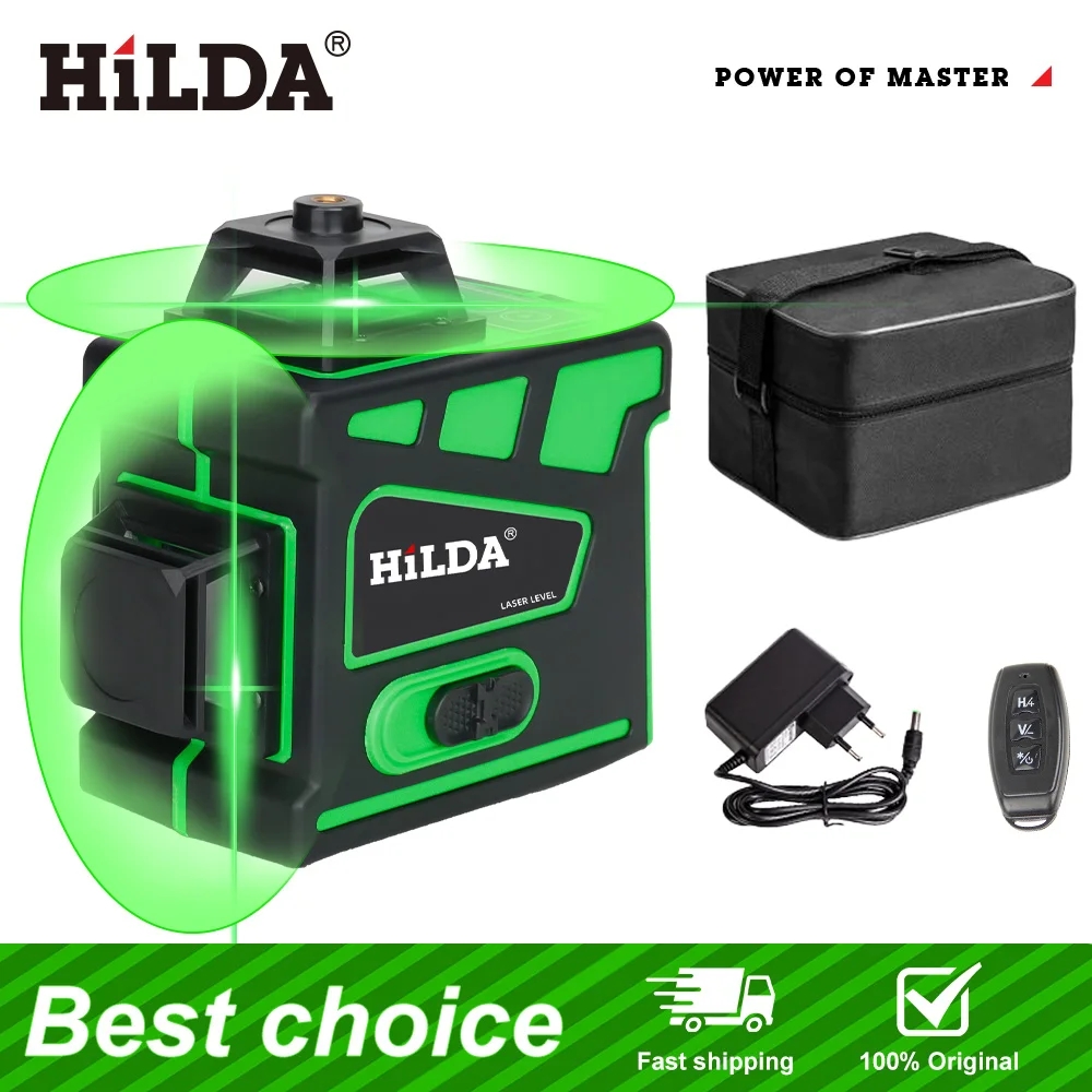 HILDA 16/12 Lines Super Powerf - Laser Level 16 Lines 4D Green recension och pris